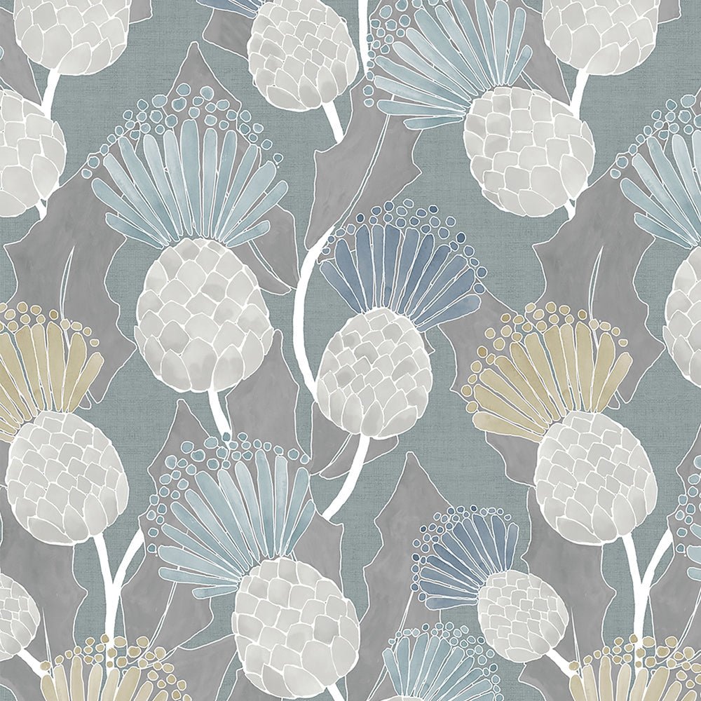 Reyne Wallpaper - Duck Egg - Voyage Maison - REYNE/WPO/DUCWallpaper199