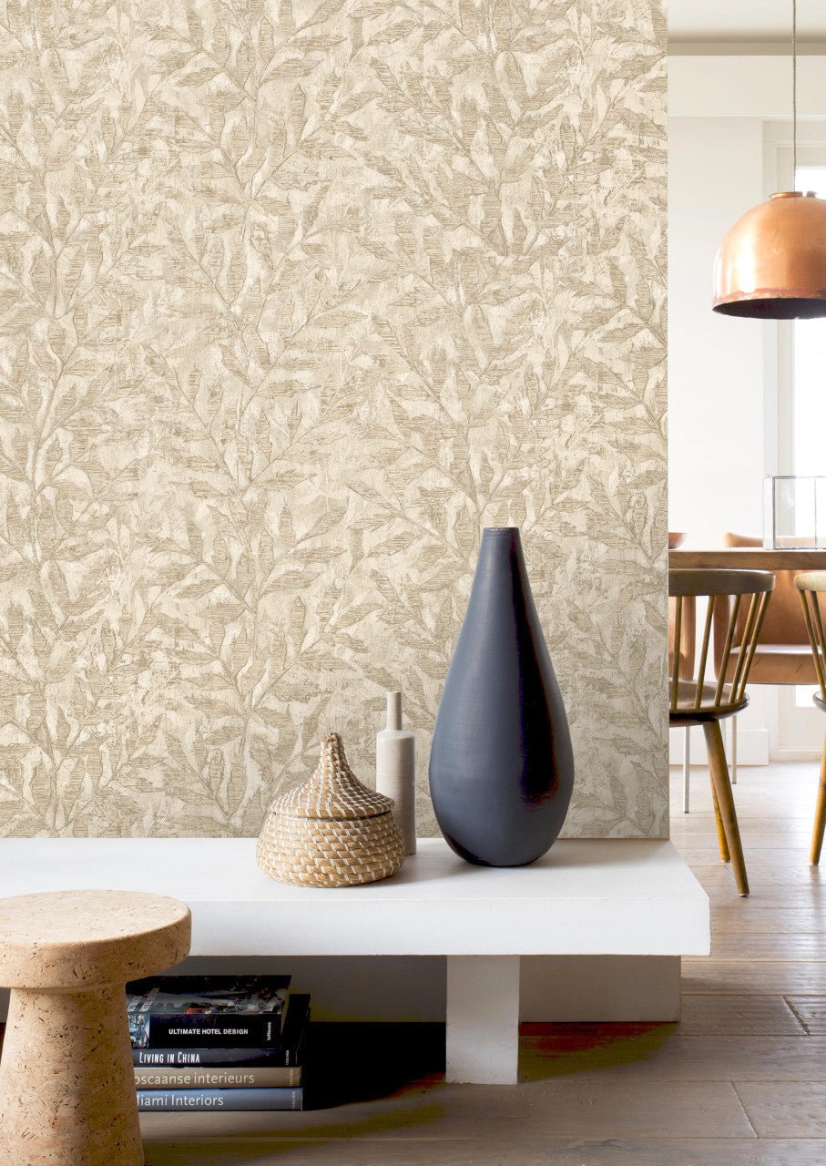 Richmond Leaf Wallpaper - Beige - Rasch - 315028Wallpaper199