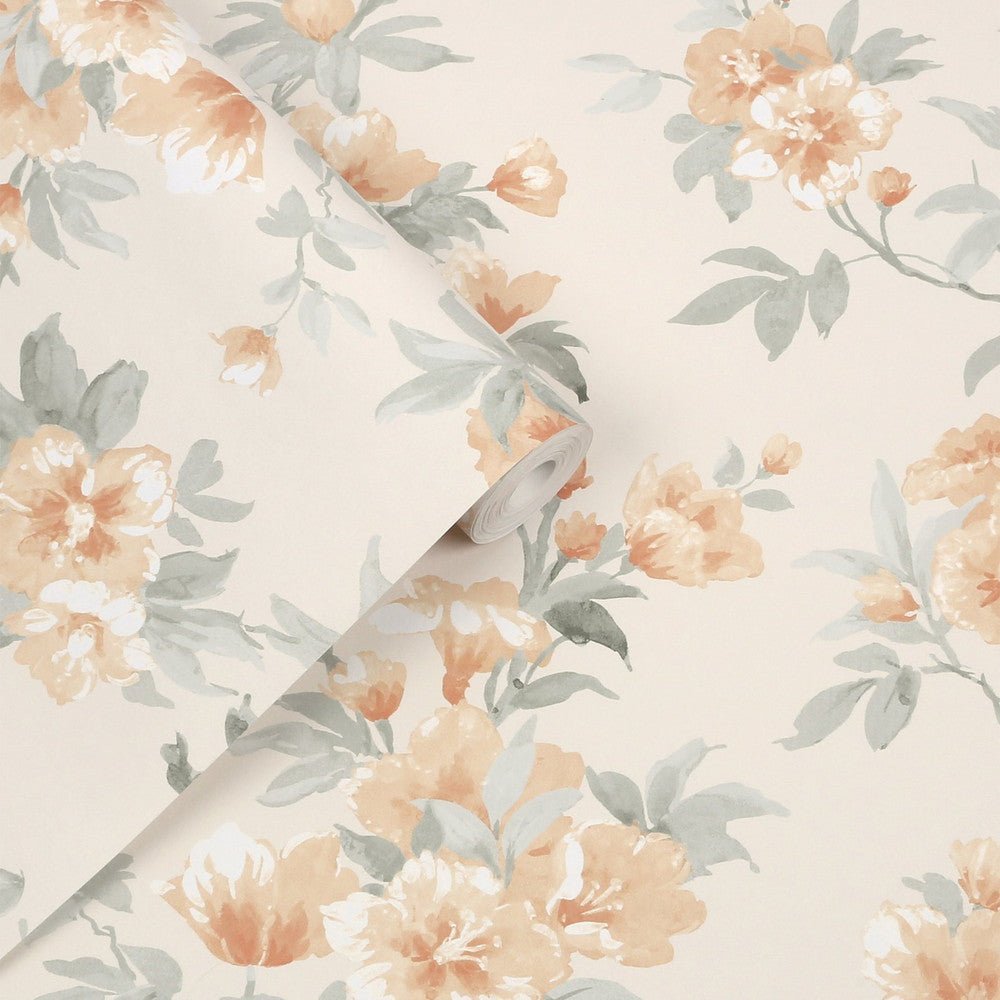 Rosamund Wallpaper - Apricot - Laura Ashley - 127390Wallpaper199