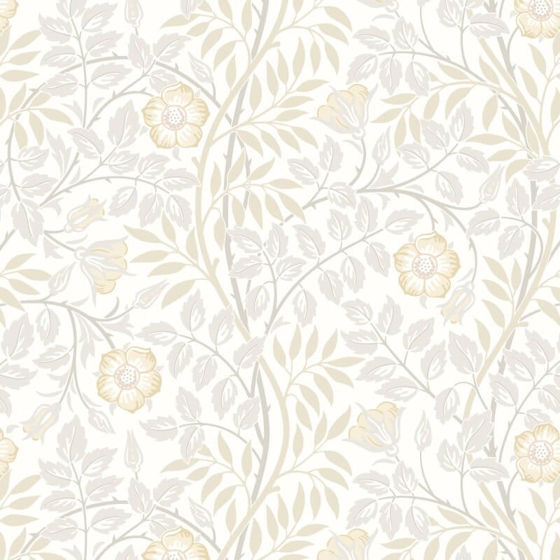 Rosehip Trail Wallpaper - Natural Stone - Hoopla Walls - HWA1089WWallpaper199