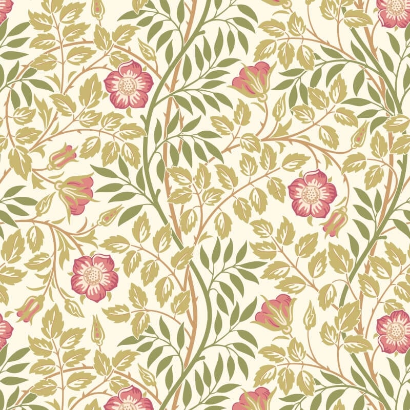 Rosehip Trail Wallpaper - Rose Pink - Hoopla Walls - HWA1099WWallpaper199