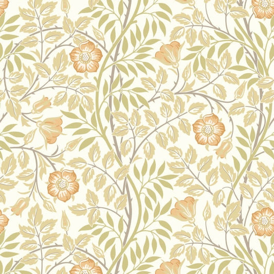 Rosehip Trail Wallpaper - Soft Amber - Hoopla Walls - HWA1087WWallpaper199