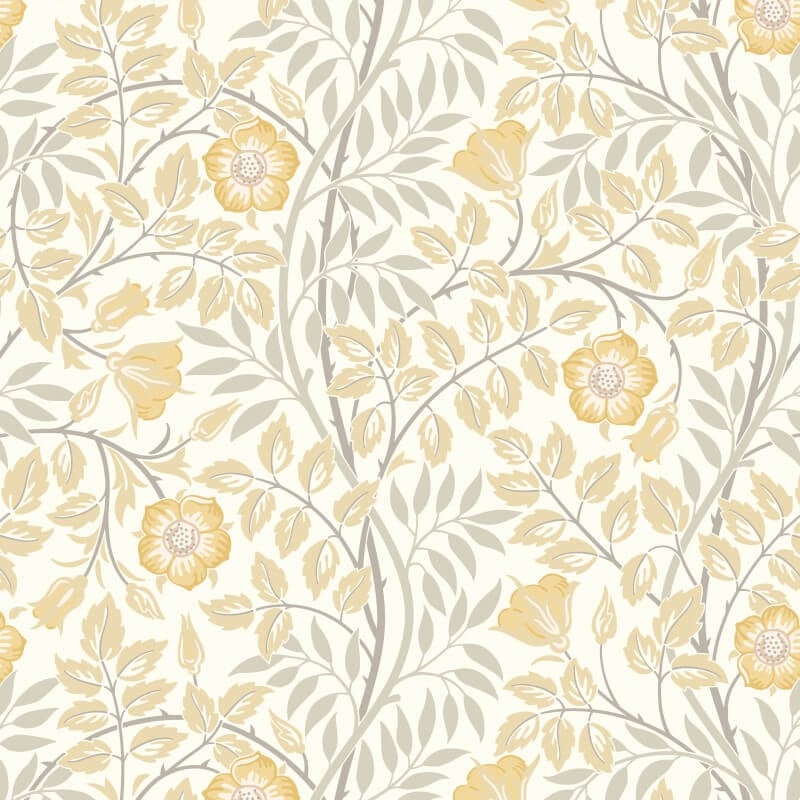 Rosehip Trail Wallpaper - Warm Natural - Hoopla Walls - HWA1088WWallpaper199