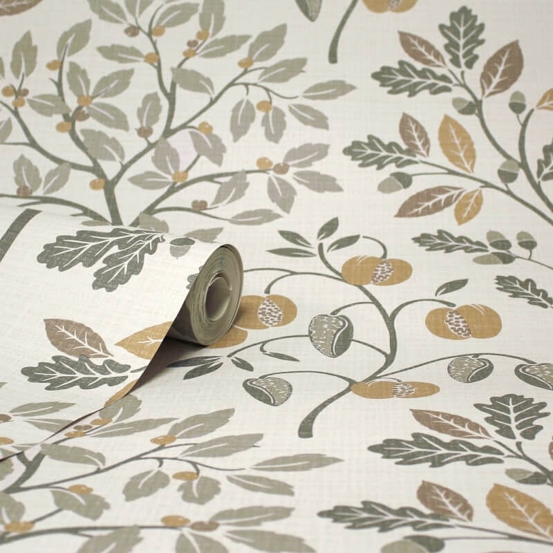 Wallpaper Rovan Rowan Autumn Trees Metallic Wallpaper β Wallpaper199