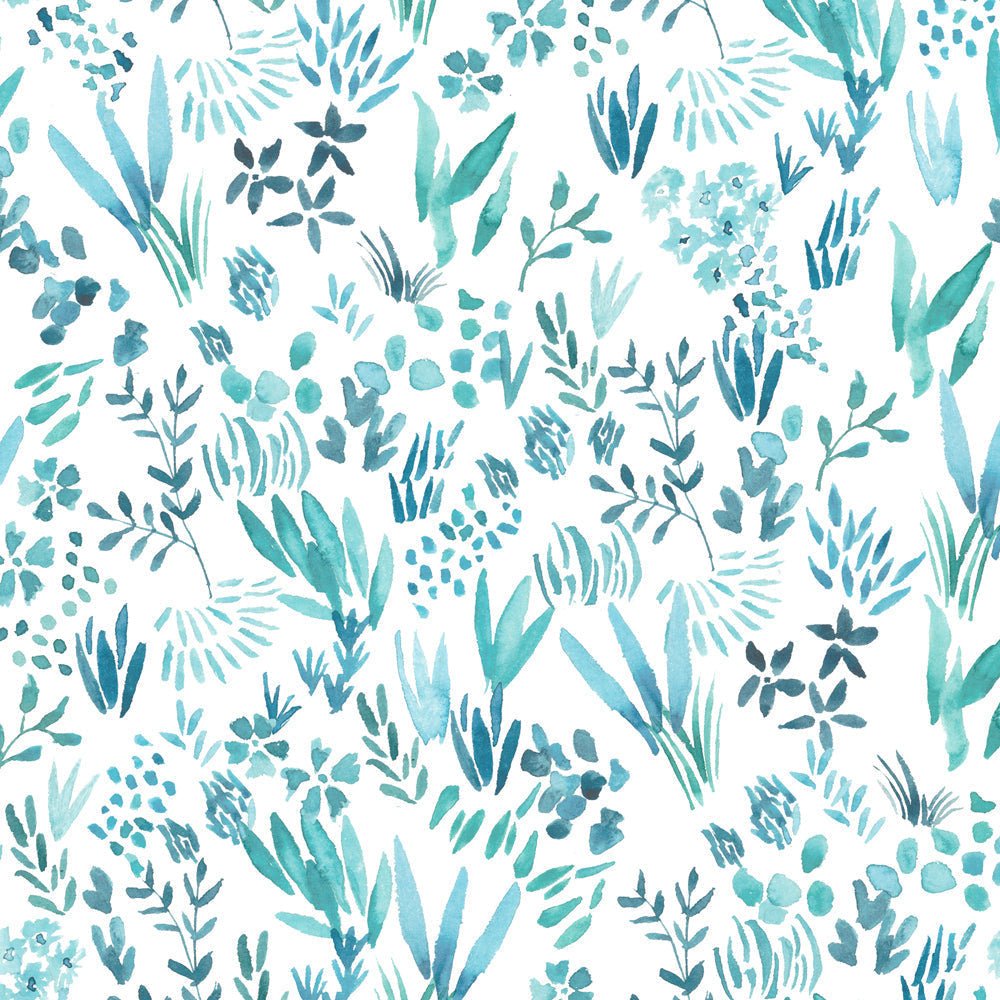 Saana Wallpaper - Teal - Voyage Maison - SAANA/WPO/TEAWallpaper199