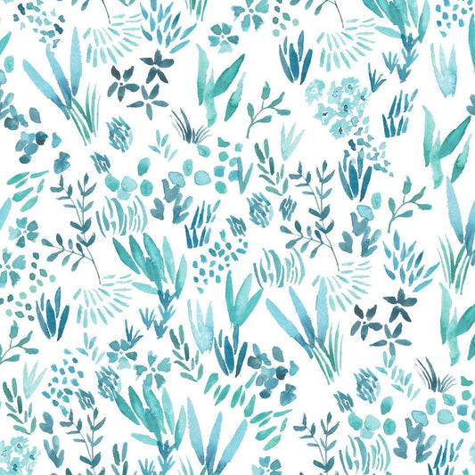 Saana Wallpaper - Teal - Voyage Maison - SAANA/WPO/TEAWallpaper199