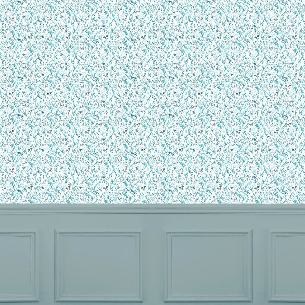 Saana Wallpaper - Teal - Voyage Maison - SAANA/WPO/TEAWallpaper199