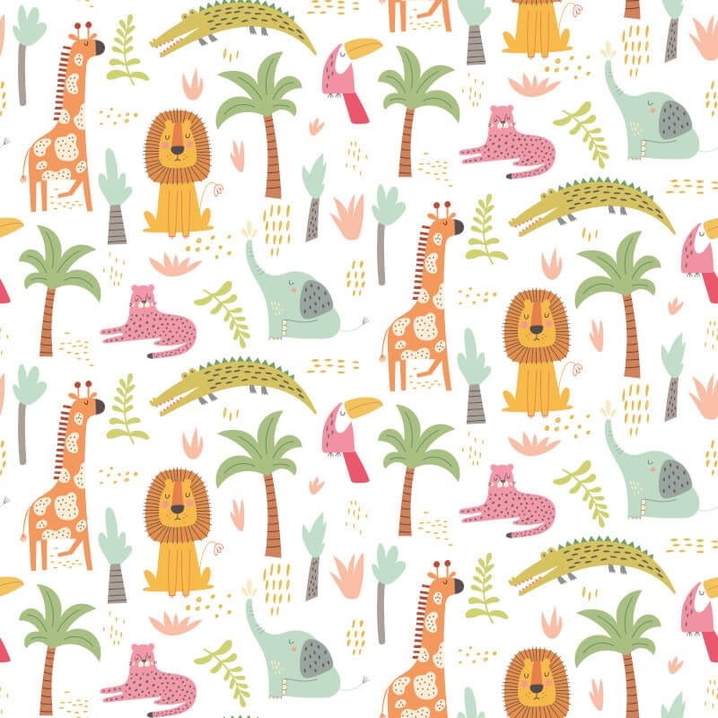 Safari Boogie Wallpaper - Fruit Salad - Hoopla Walls - HWA1292WWallpaper199