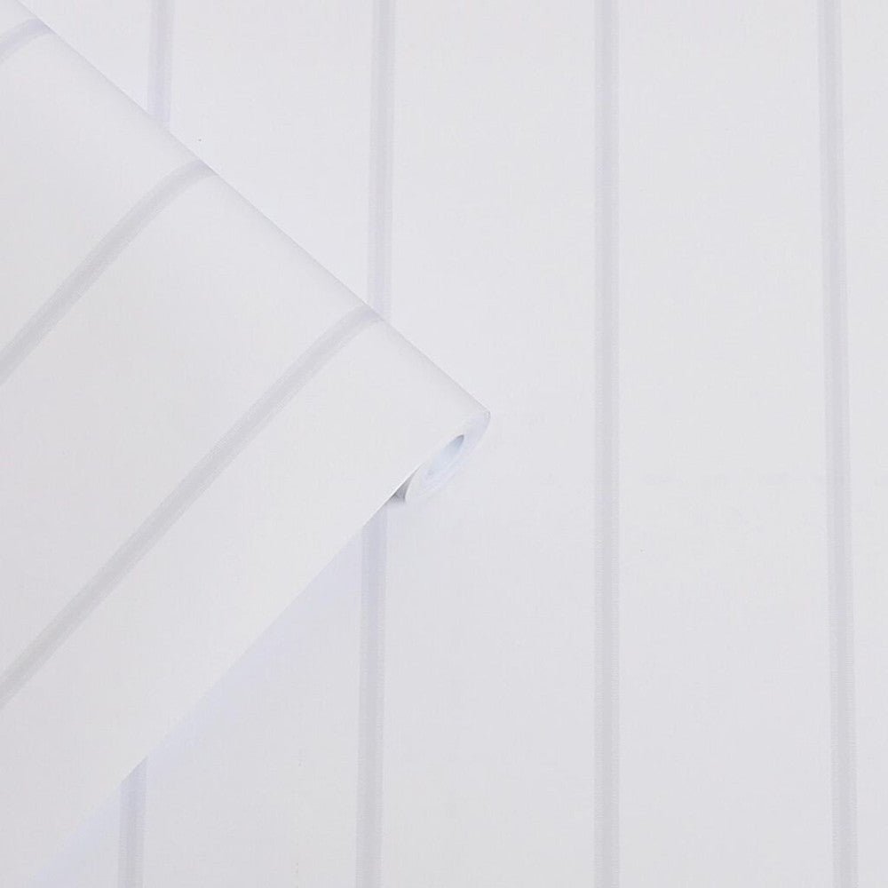 Saltram Stripe Wallpaper - Sugared Grey - Laura Ashley - 118492Wallpaper199