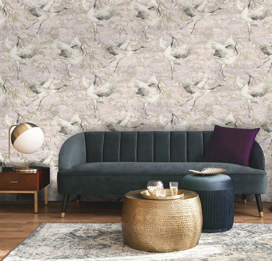 Sarus Wallpaper - Pink - Holden Décor - 36101Wallpaper199