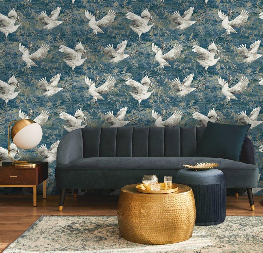 Sarus Wallpaper - Teal - Holden Décor - 36103Wallpaper199