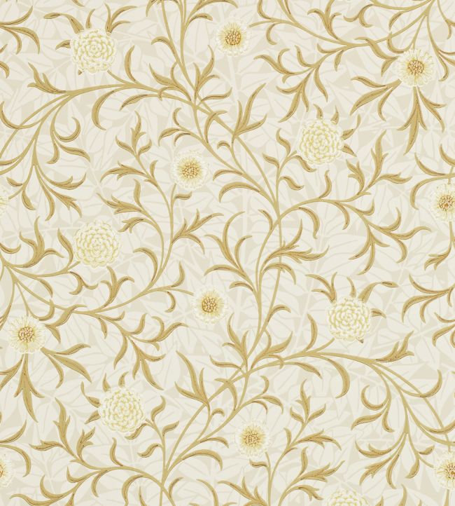 Scroll Wallpaper - Vellum/Biscuit - 210363 - Morris & CoWallpaper199