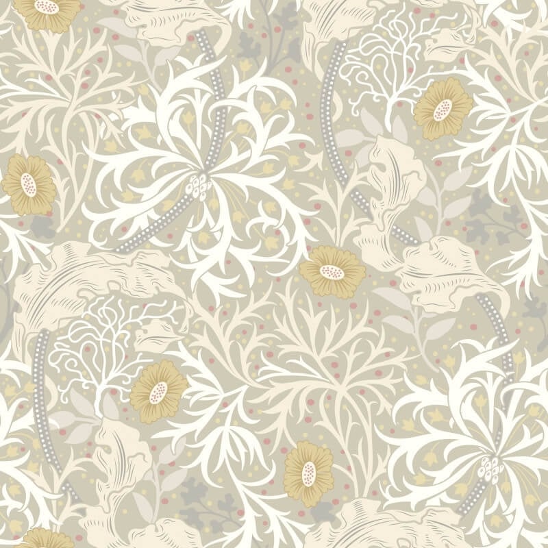 Seaweed Garden Wallpaper - Fossil Grey - Hoopla Walls - HWA1105WWallpaper199