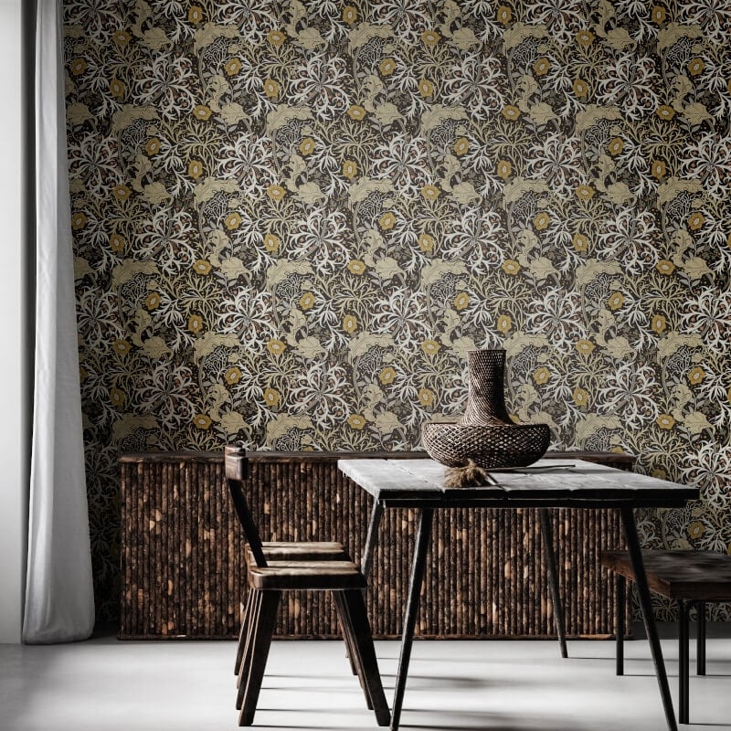 Seaweed Garden Wallpaper - Slate - Hoopla Walls - HWA1106WWallpaper199