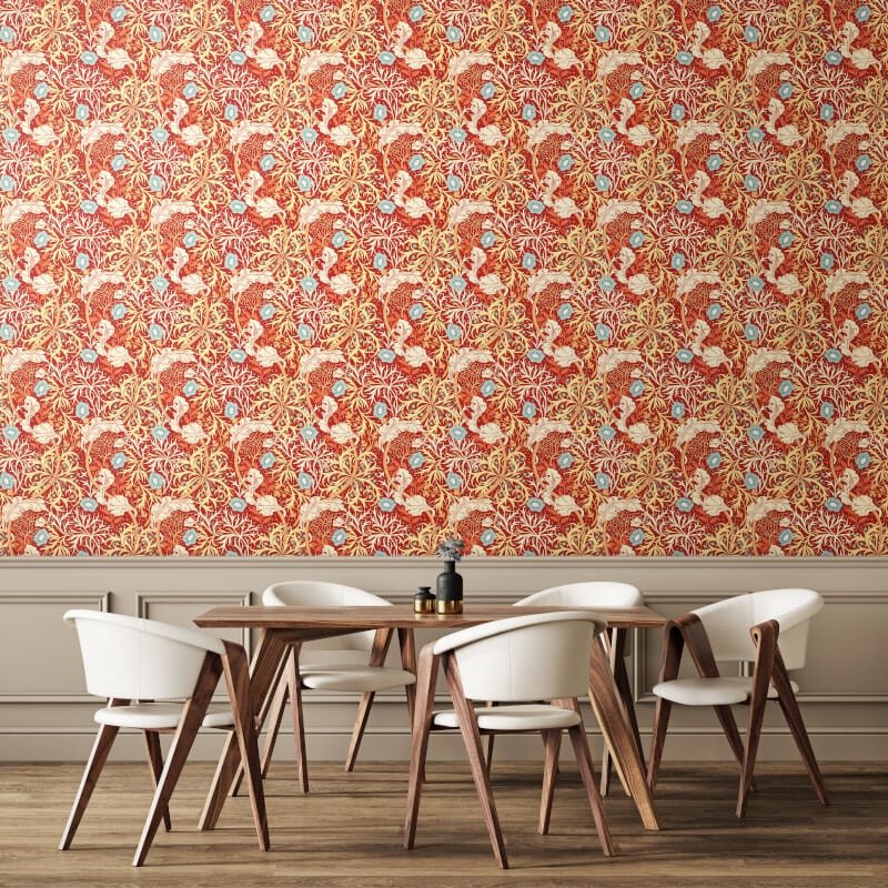 Seaweed Garden Wallpaper - Spice - Hoopla Walls - HWA1109WWallpaper199