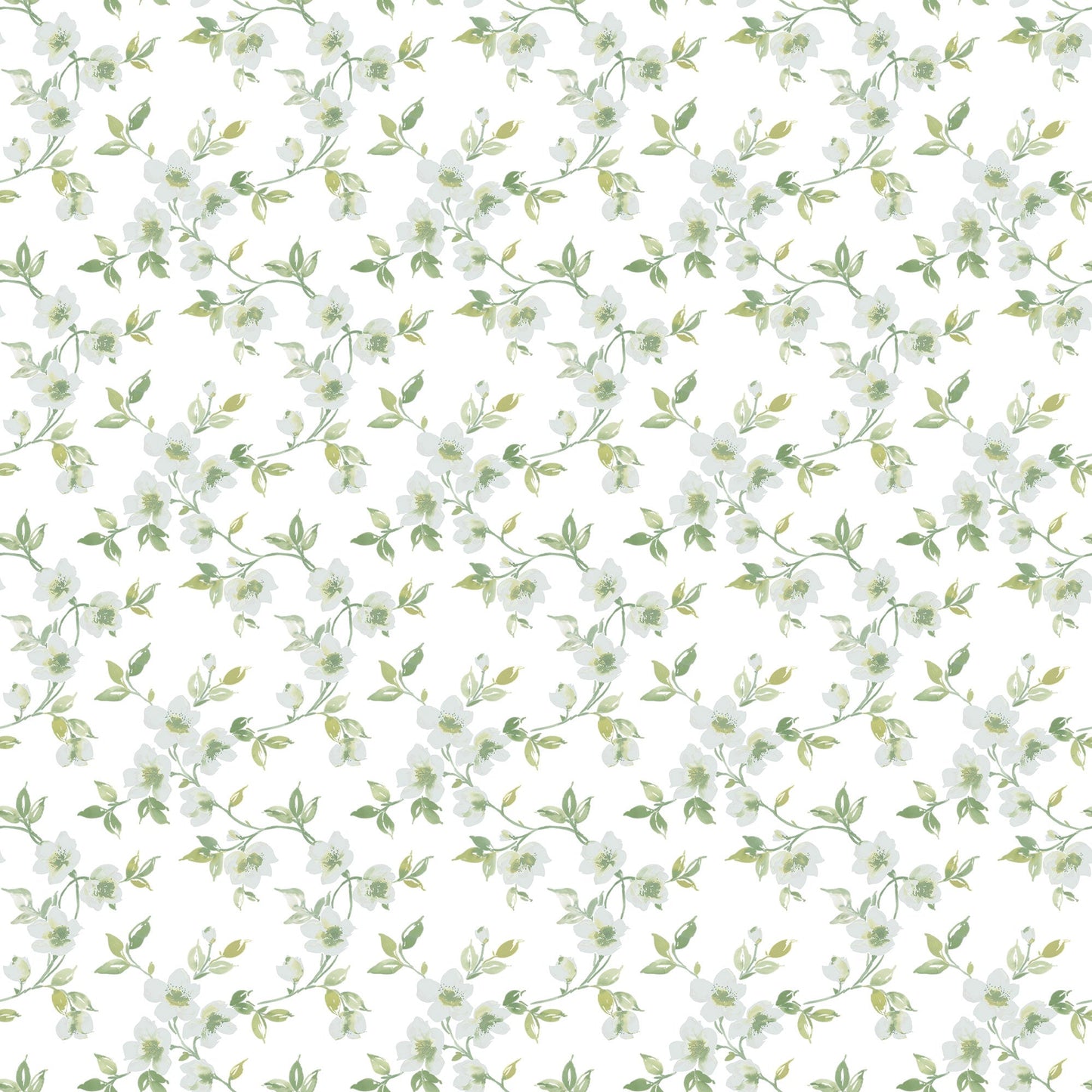 Secret Garden Anemone Mini Wallpaper - Duck Egg / Sage Green / White - Galerie - G78483Wallpaper199