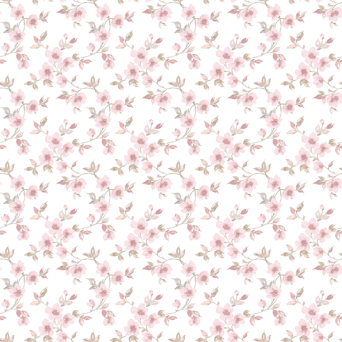 Secret Garden Anemone Mini Wallpaper - Dusty Pink / Taupe - Galerie - G78484Wallpaper199