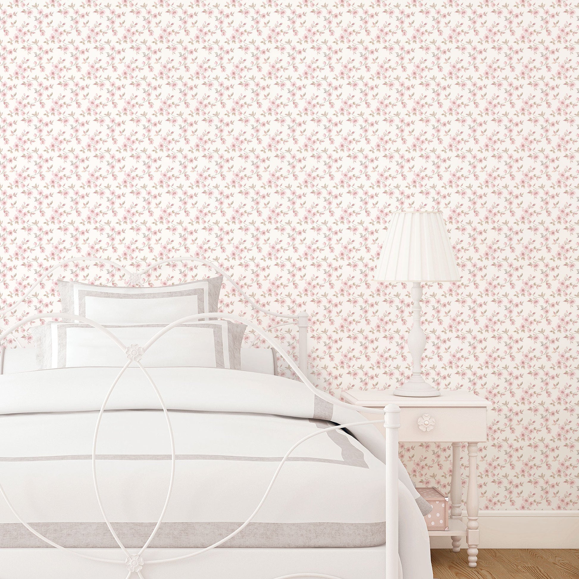 Secret Garden Anemone Mini Wallpaper - Dusty Pink / Taupe - Galerie - G78484Wallpaper199