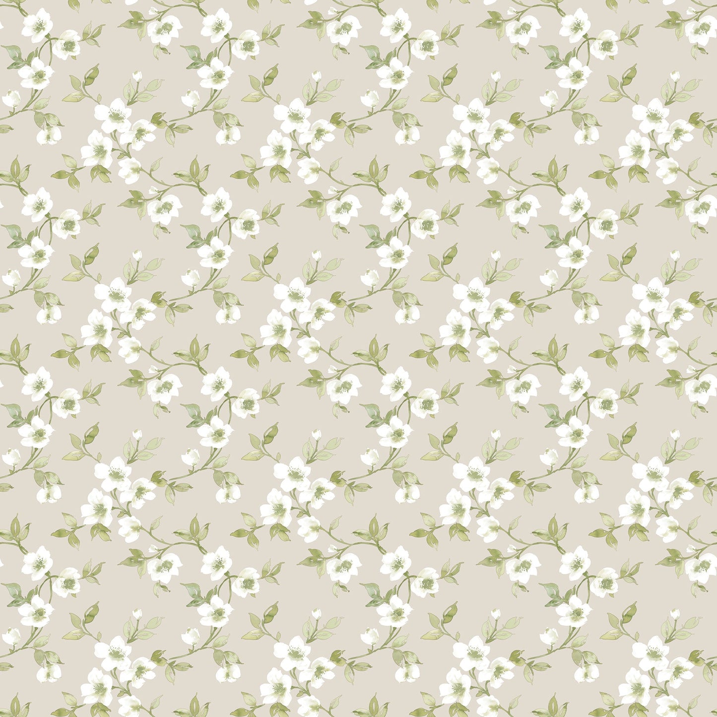 Secret Garden Anemone Mini Wallpaper - Taupe / Green - Galerie - G78488Wallpaper199