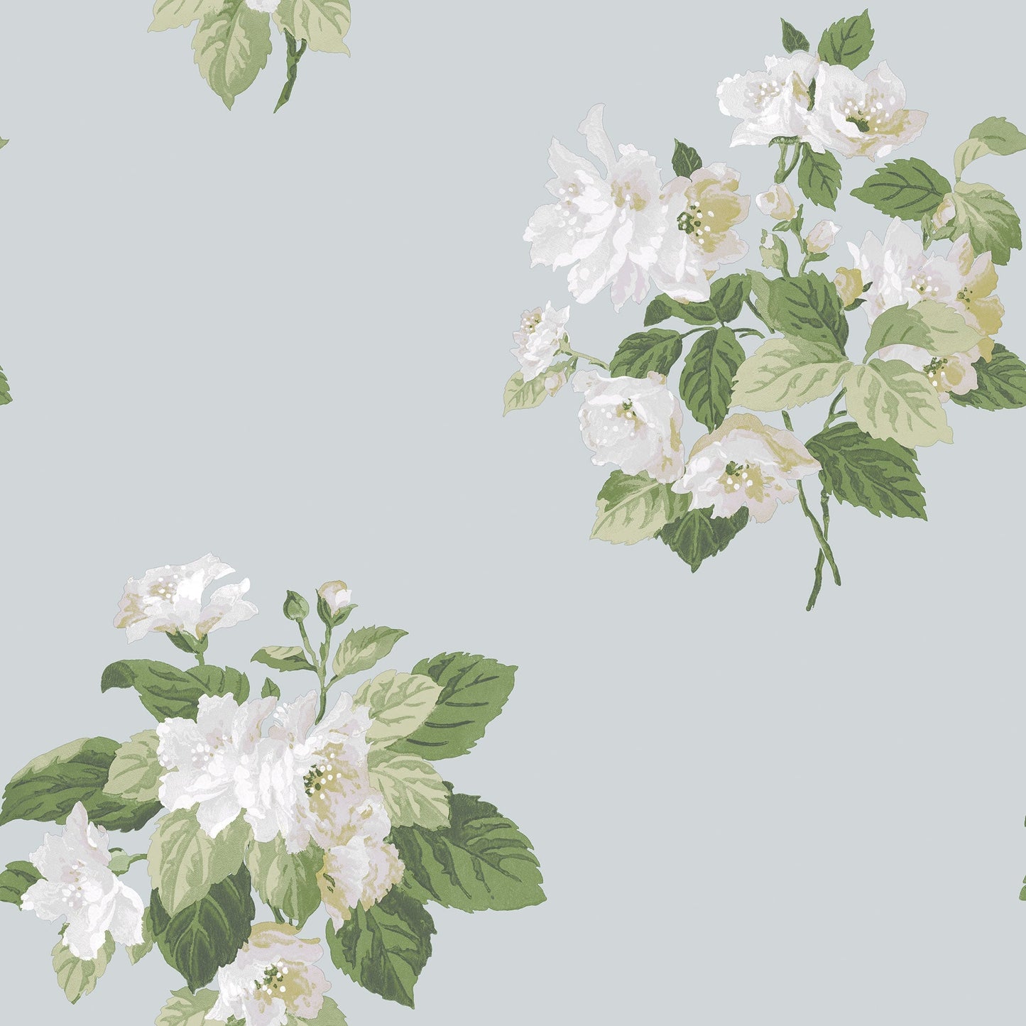Secret Garden Classic Bouquet Wallpaper - Duck Egg / Green / Grey - Galerie - G78497Wallpaper199