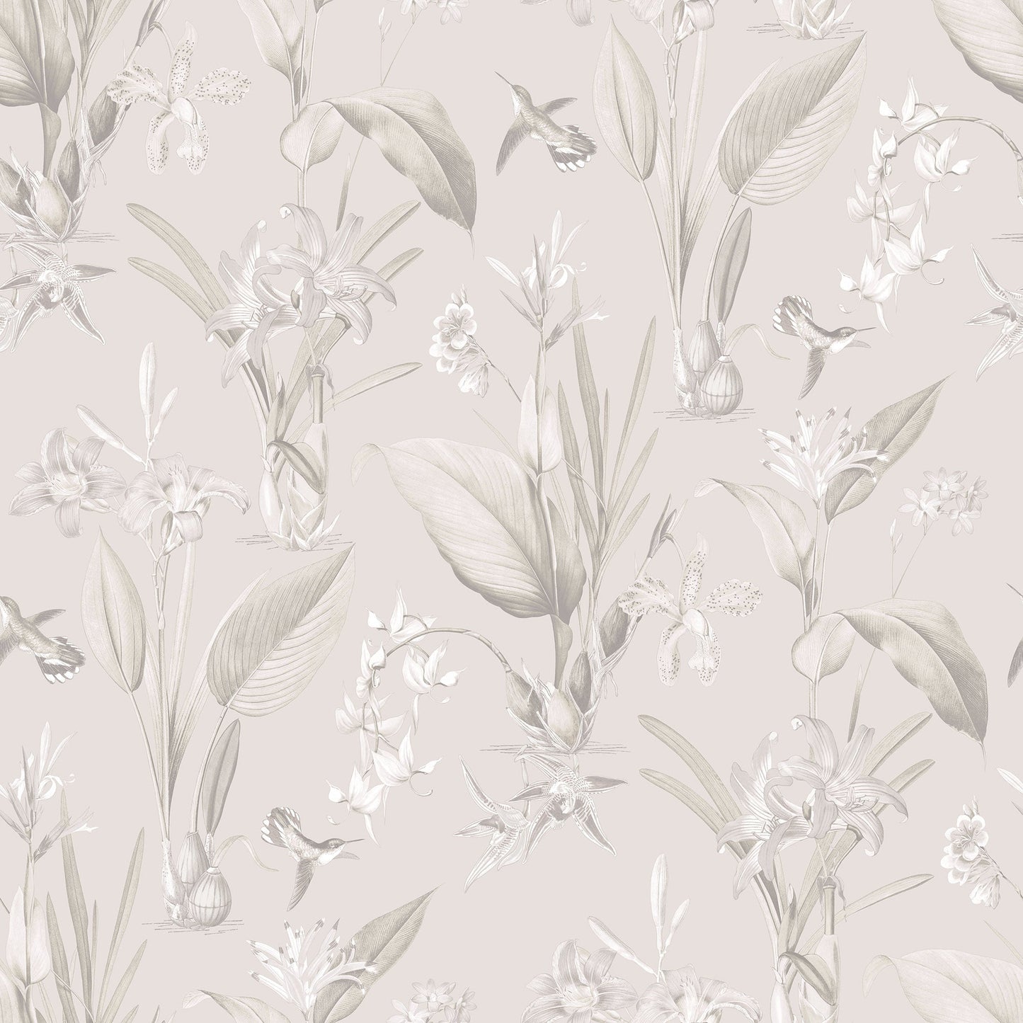 Secret Garden Cottage Botanical Wallpaper - Beiges / Grey - Galerie - G78503Wallpaper199