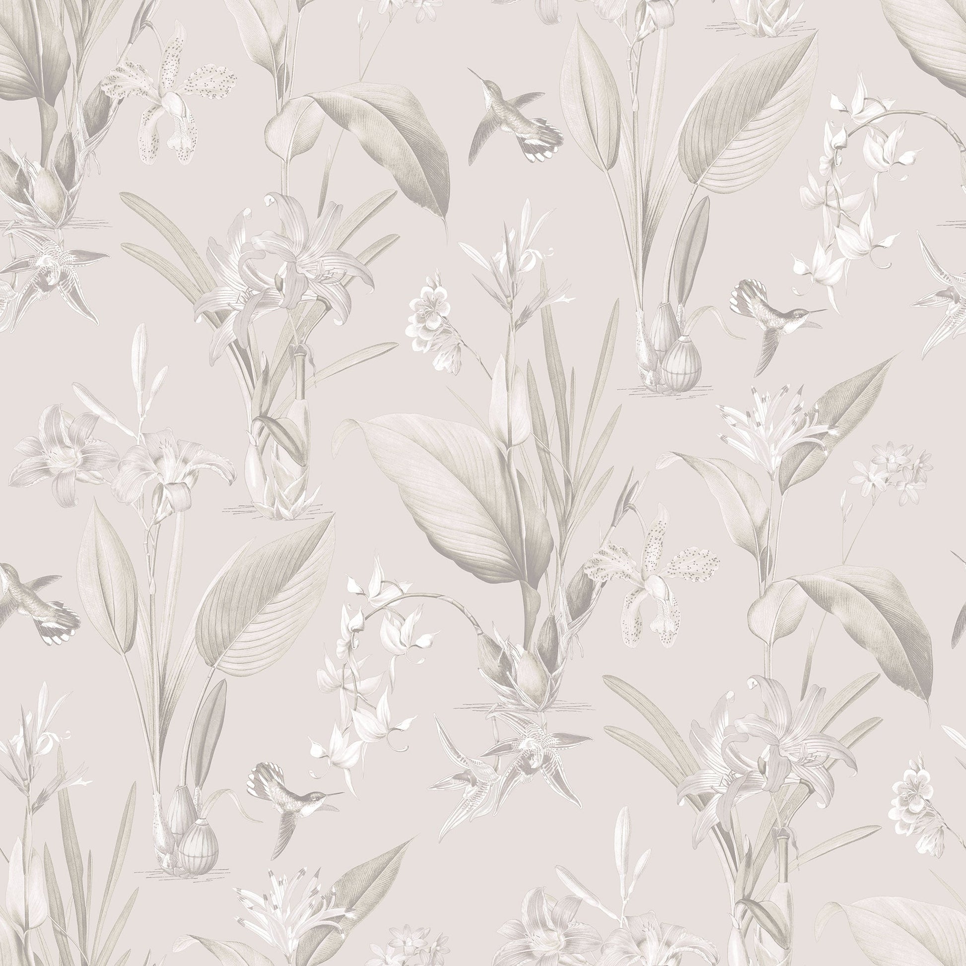 Secret Garden Cottage Botanical Wallpaper - Beiges / Grey - Galerie - G78503Wallpaper199