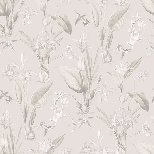 Secret Garden Cottage Botanical Wallpaper - Beiges / Grey - Galerie - G78503Wallpaper199