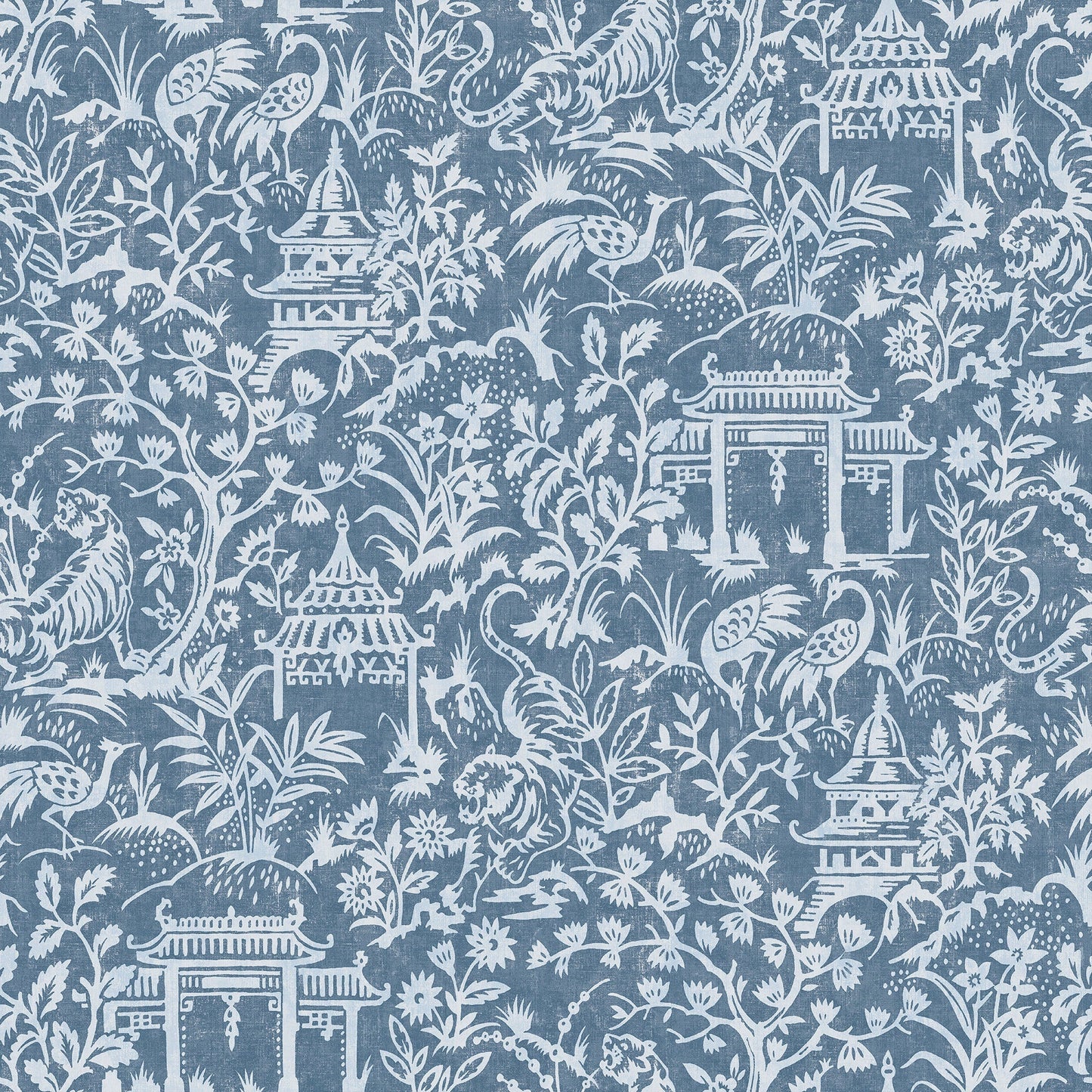 Secret Garden Garden Toile Wallpaper - Blue - Galerie - G78508Wallpaper199