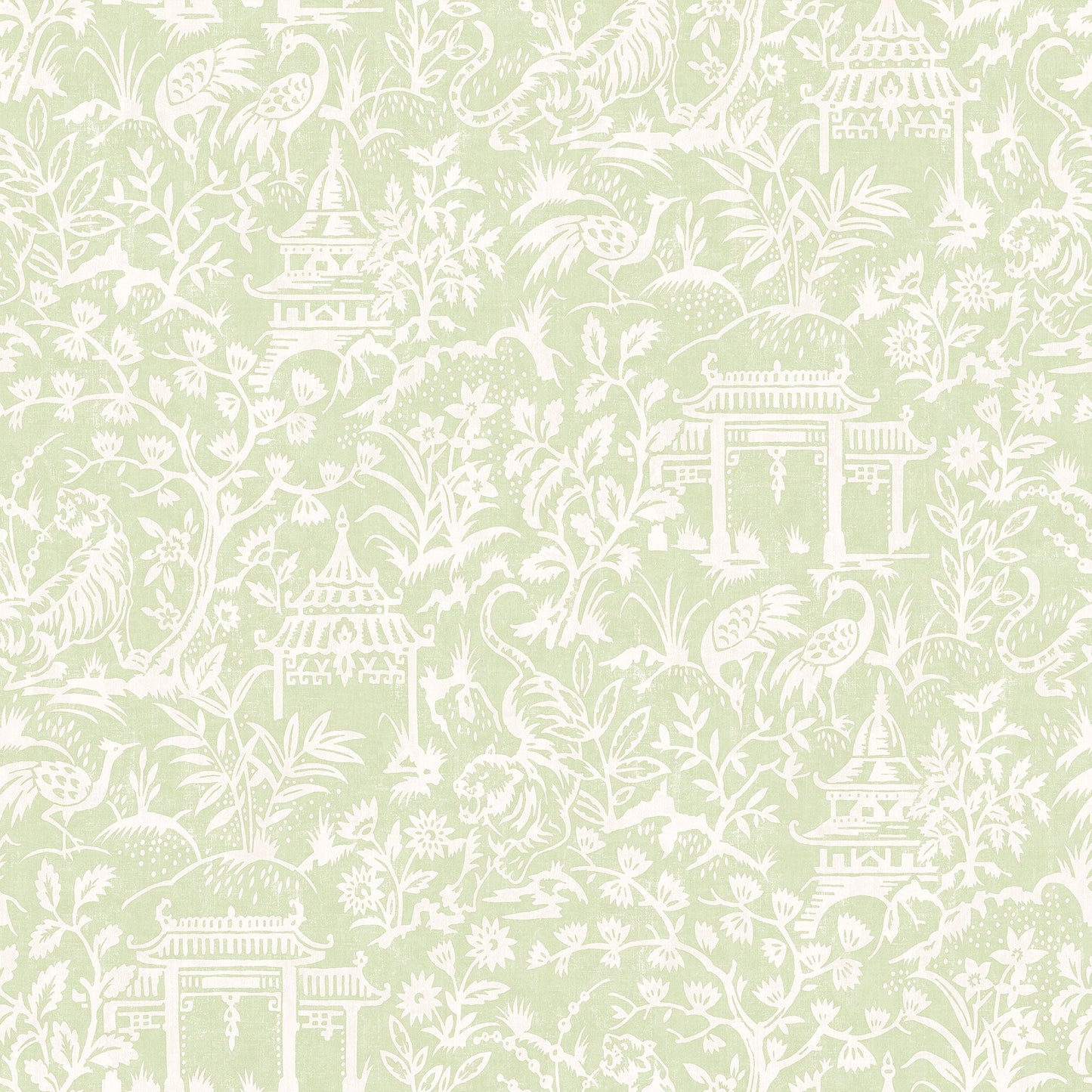 Secret Garden Garden Toile Wallpaper - Green - Galerie - G78509Wallpaper199