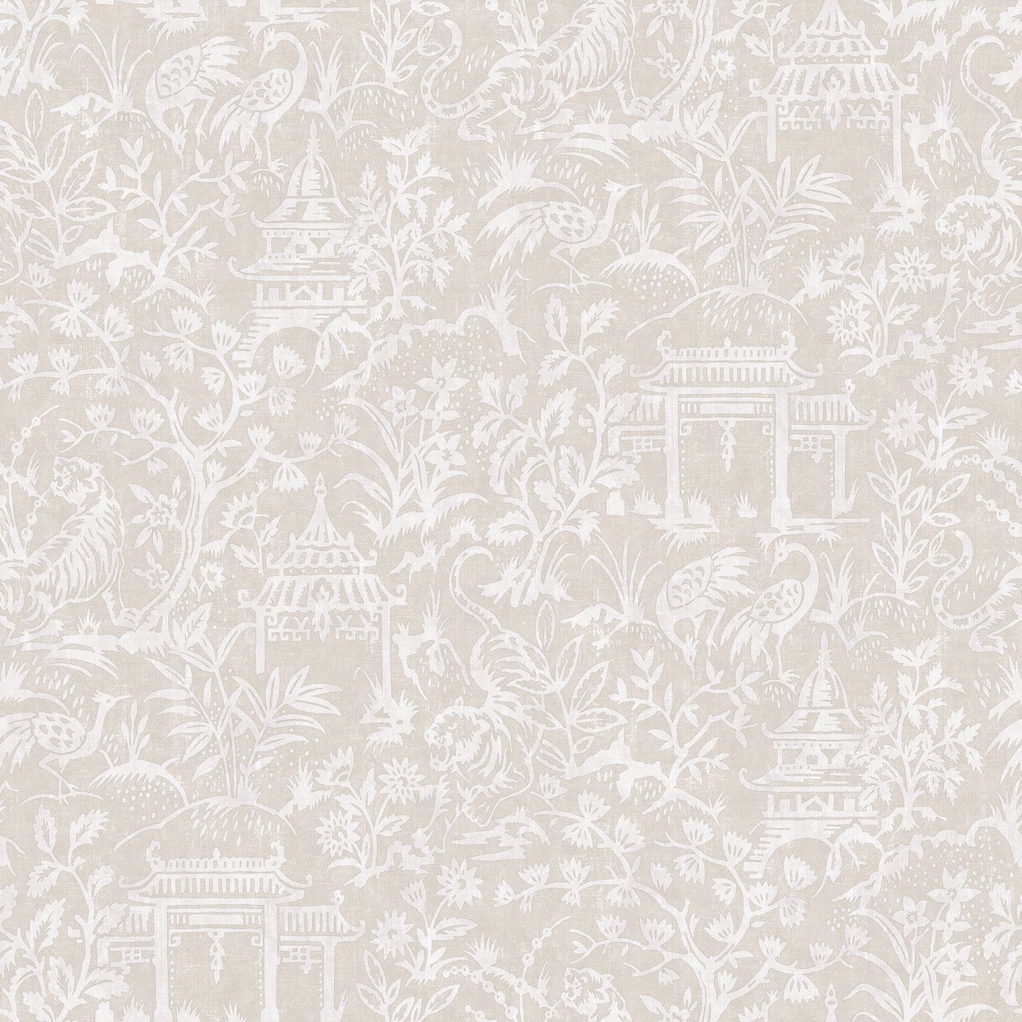 Secret Garden Garden Toile Wallpaper - Taupe - Galerie - G78512Wallpaper199