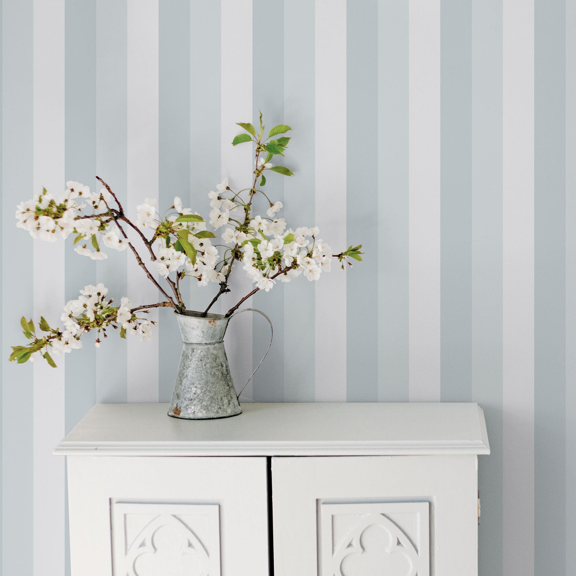Secret Garden Secret Stripe Wallpaper - Duck Egg - Galerie - G78518Wallpaper199