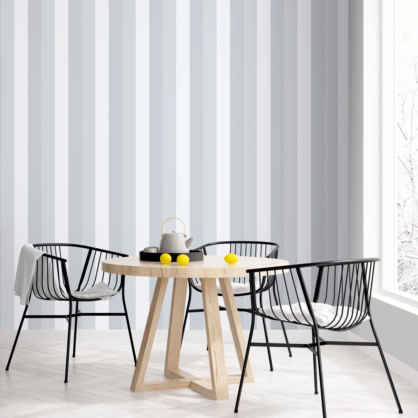 Secret Garden Secret Stripe Wallpaper - Grey - Galerie - G78519Wallpaper199