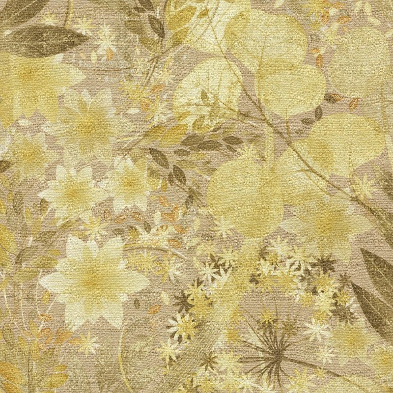 Secret Grove Floral Wallpaper - Deep Ochre - Erismann - 10506 - 20Wallpaper199