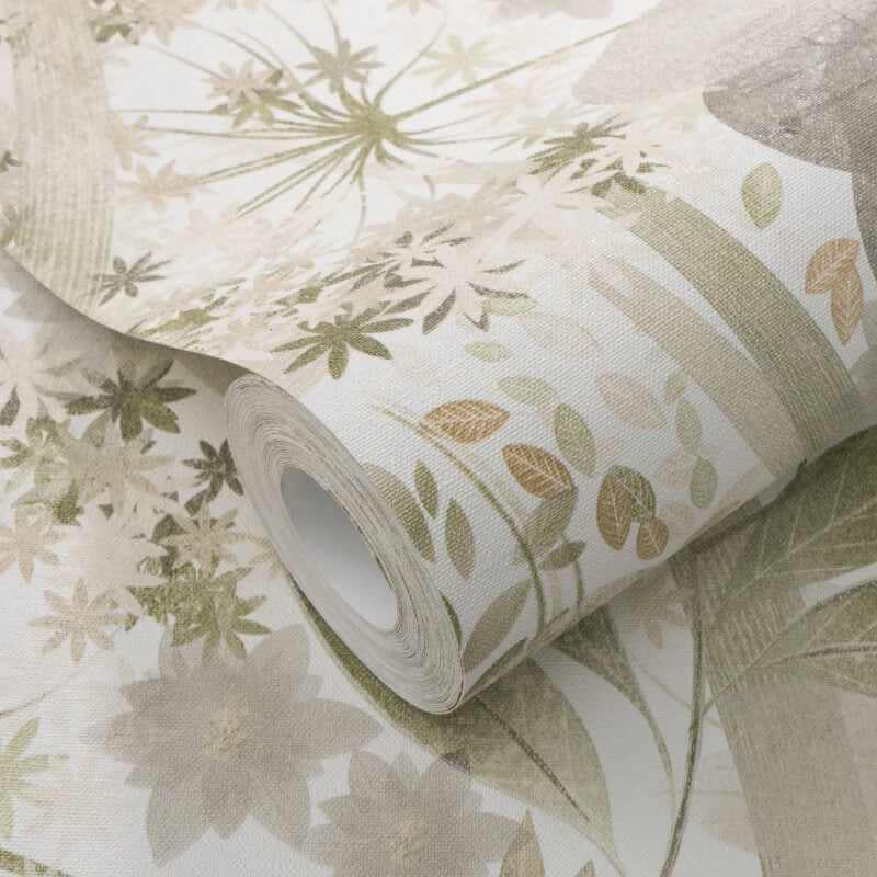 Secret Grove Floral Wallpaper - Green - Erismann - 10506 - 35Wallpaper199