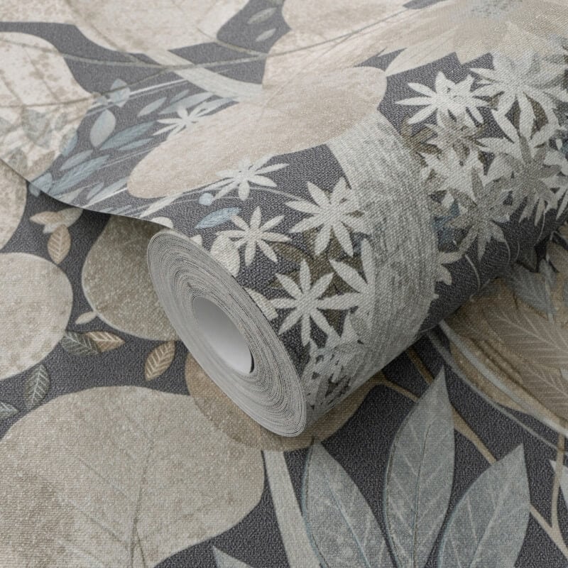 Secret Grove Floral Wallpaper - Navy - Erismann - 10506 - 44Wallpaper199