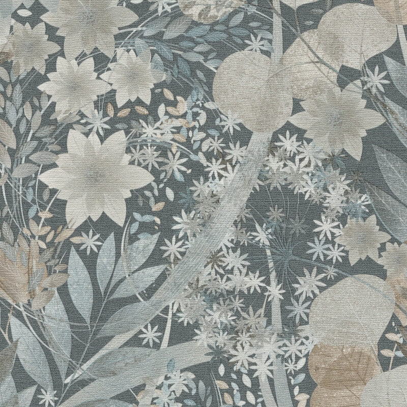 Secret Grove Floral Wallpaper - Navy - Erismann - 10506 - 44Wallpaper199
