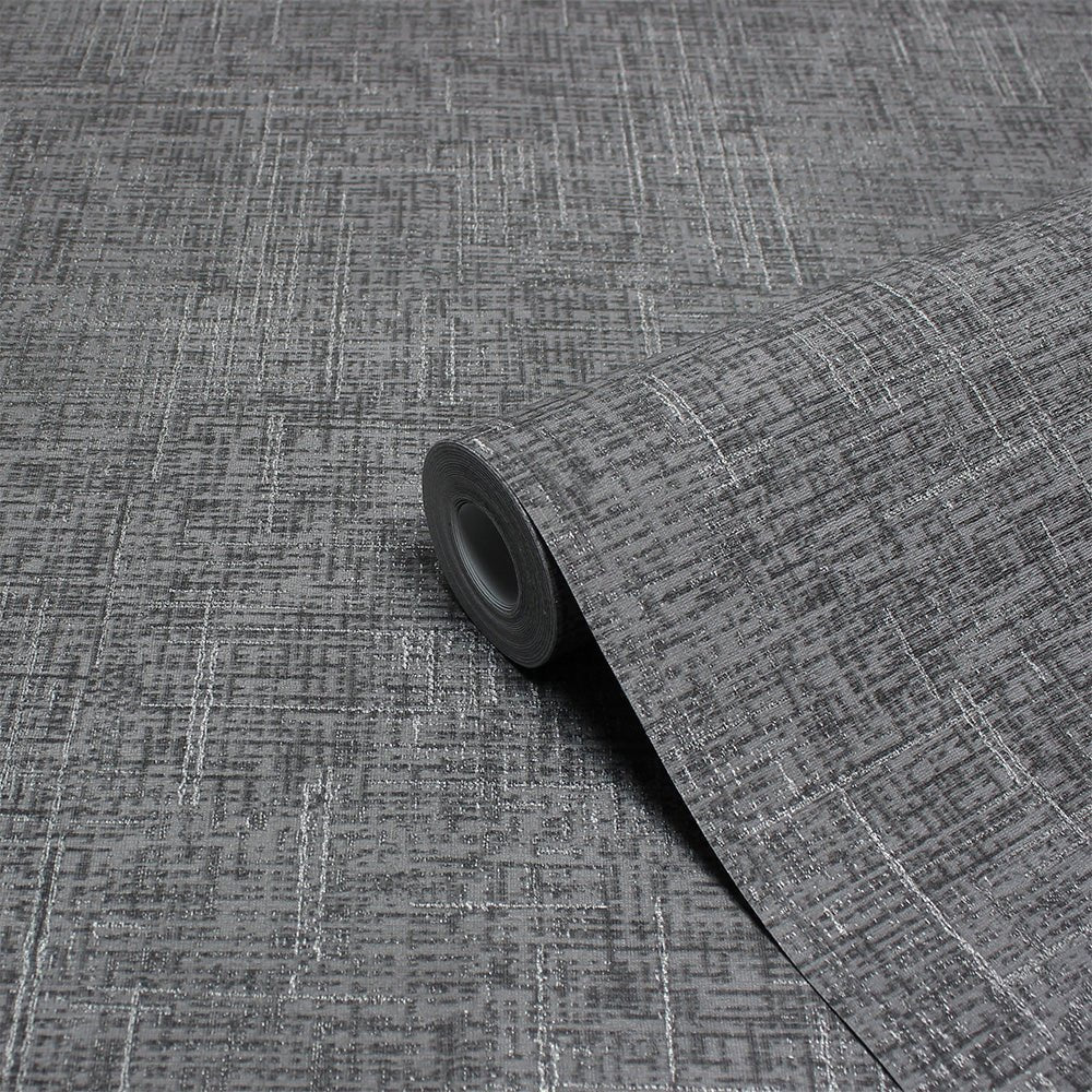 Serafina Vinyl Wallpaper - Charcoal - Furn - SERAFIN/WP1/CHAWallpaper199