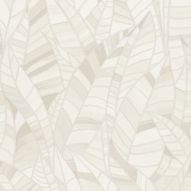 Serenade Leaf Metallic Wallpaper - Cream - Elle Decoration - 10446 - 14Wallpaper199