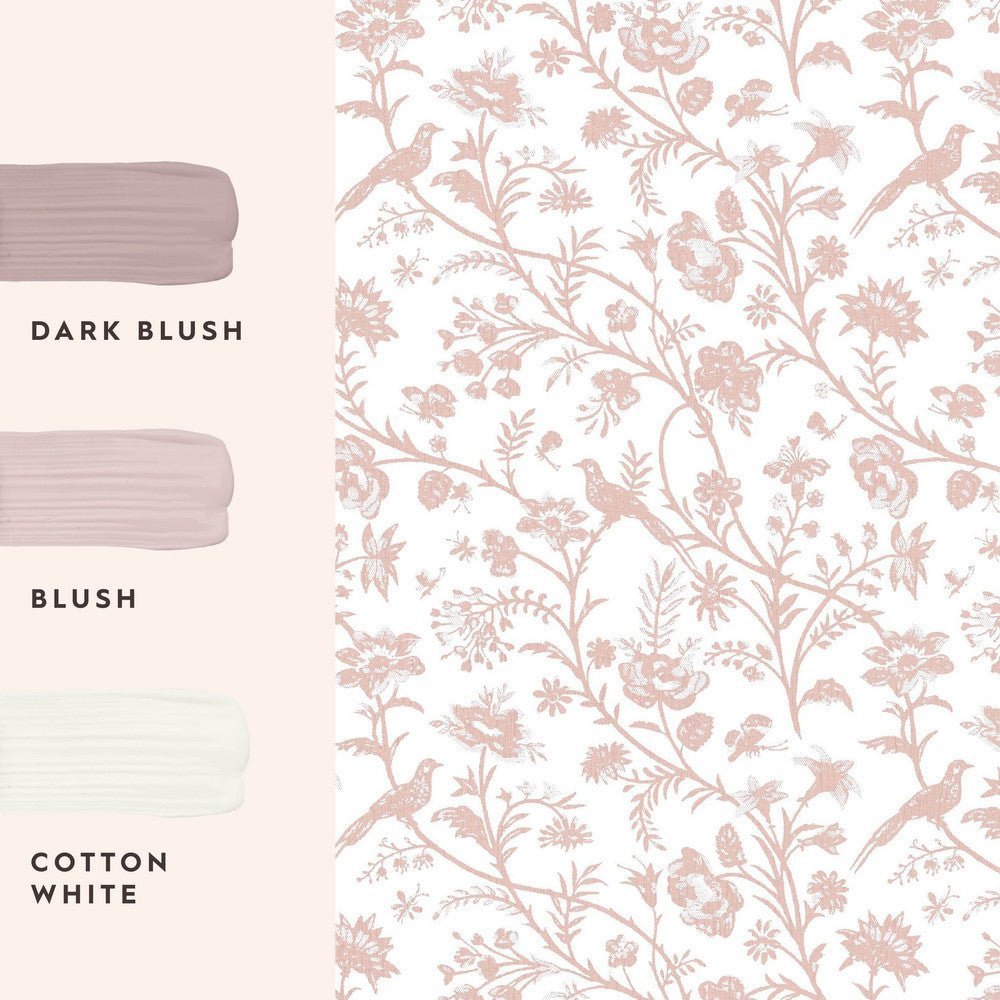 Shepherd's Purse Wallpaper - Dark Blush - Laura Ashley - 130108Wallpaper199