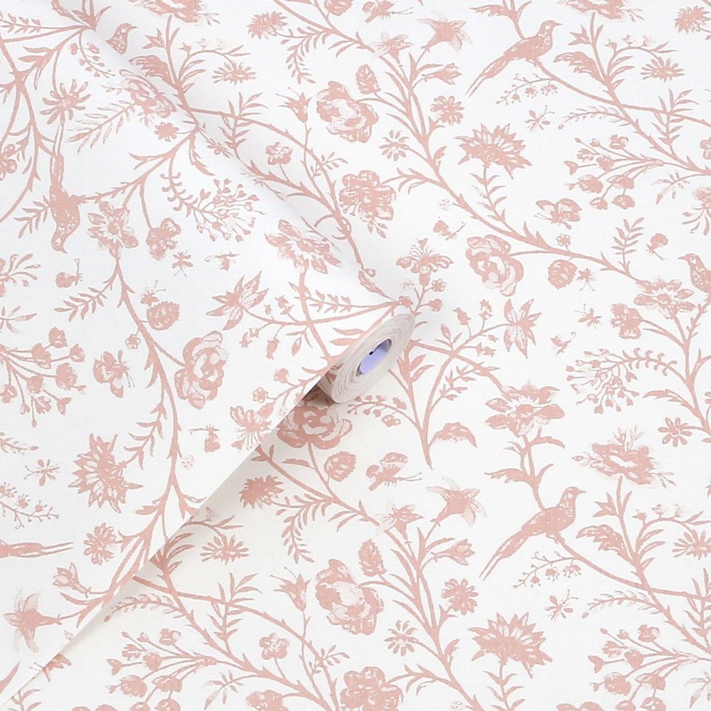 Shepherd's Purse Wallpaper - Dark Blush - Laura Ashley - 130108Wallpaper199