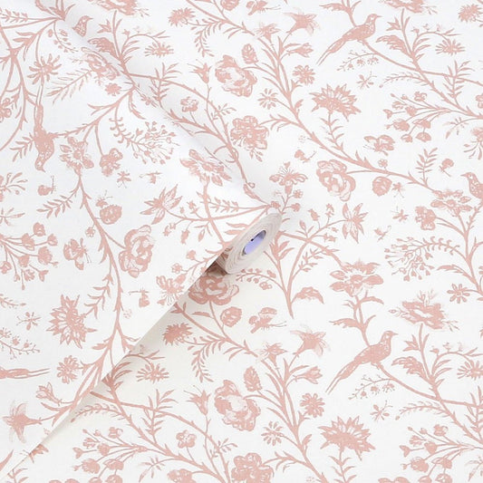 Shepherd's Purse Wallpaper - Dark Blush - Laura Ashley - 130108Wallpaper199