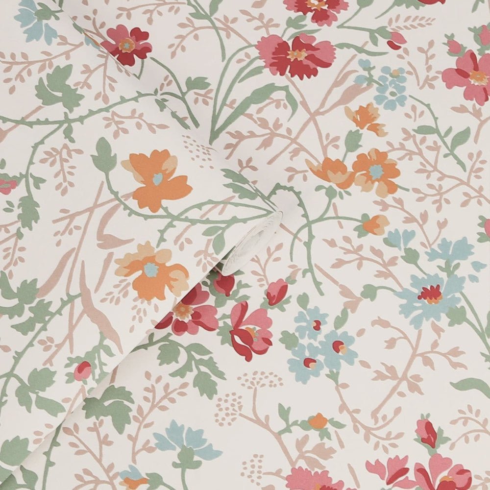 Shropshire Posy Wallpaper - Antique Pink - Laura Ashley - 121082Wallpaper199