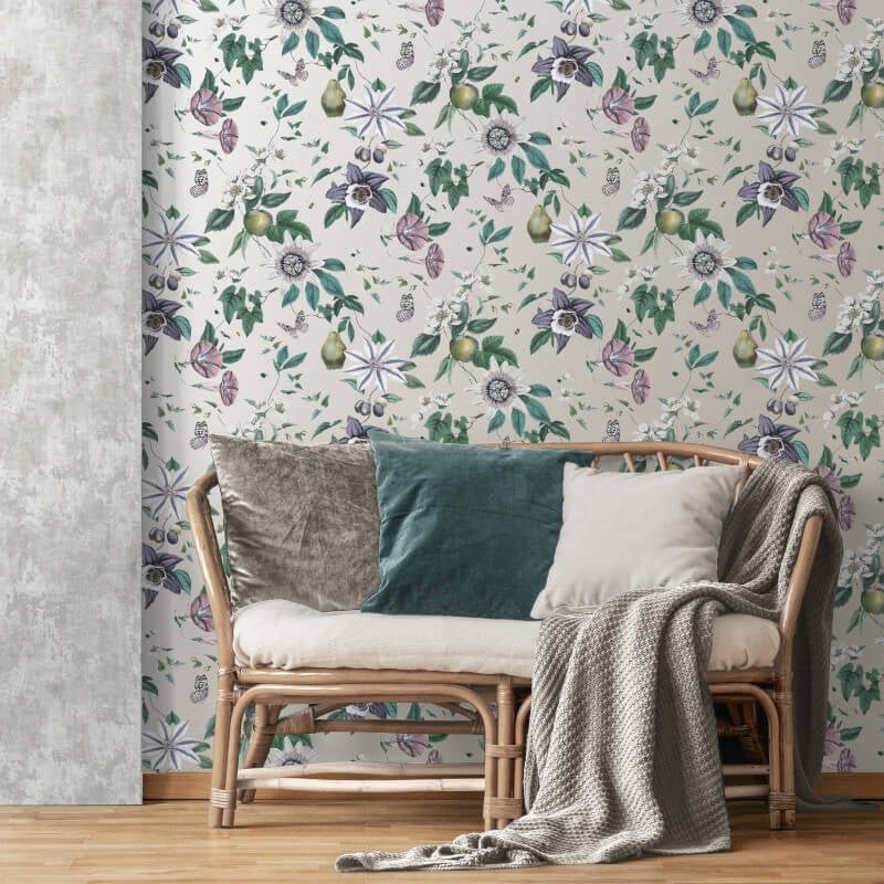 Sierra Floral Metallic Wallpaper - Multi - Fine Décor - FD43059Wallpaper199