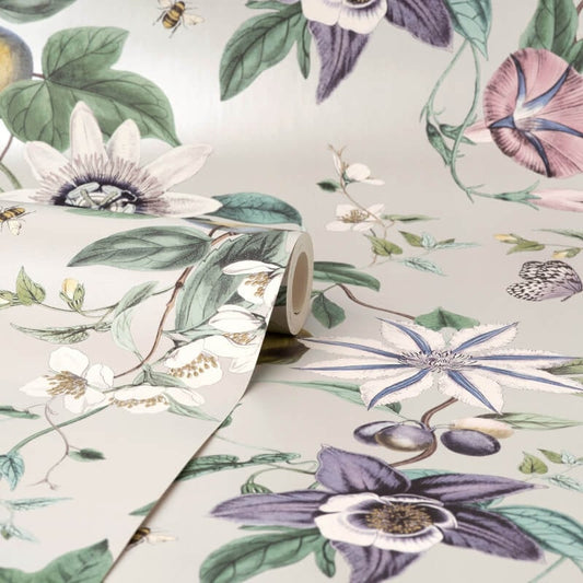 Sierra Floral Metallic Wallpaper - Multi - Fine Décor - FD43059Wallpaper199