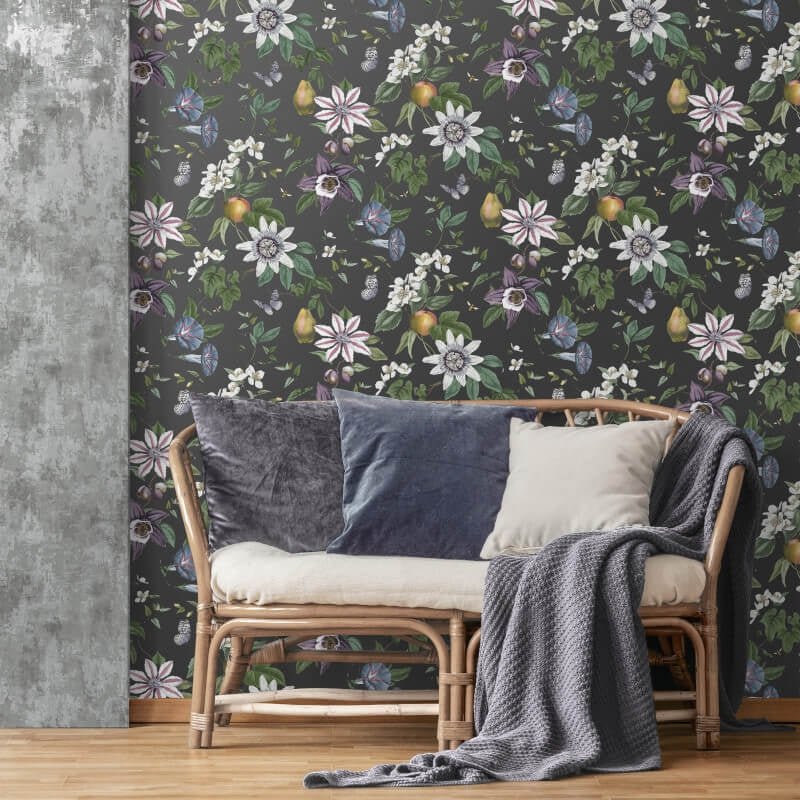 Sierra Floral Metallic Wallpaper - Multi - Fine Décor - FD43060Wallpaper199