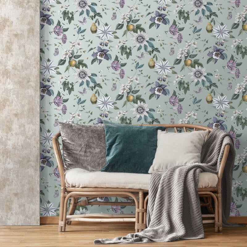 Sierra Floral Metallic Wallpaper - Multi - Fine Décor - FD43061Wallpaper199