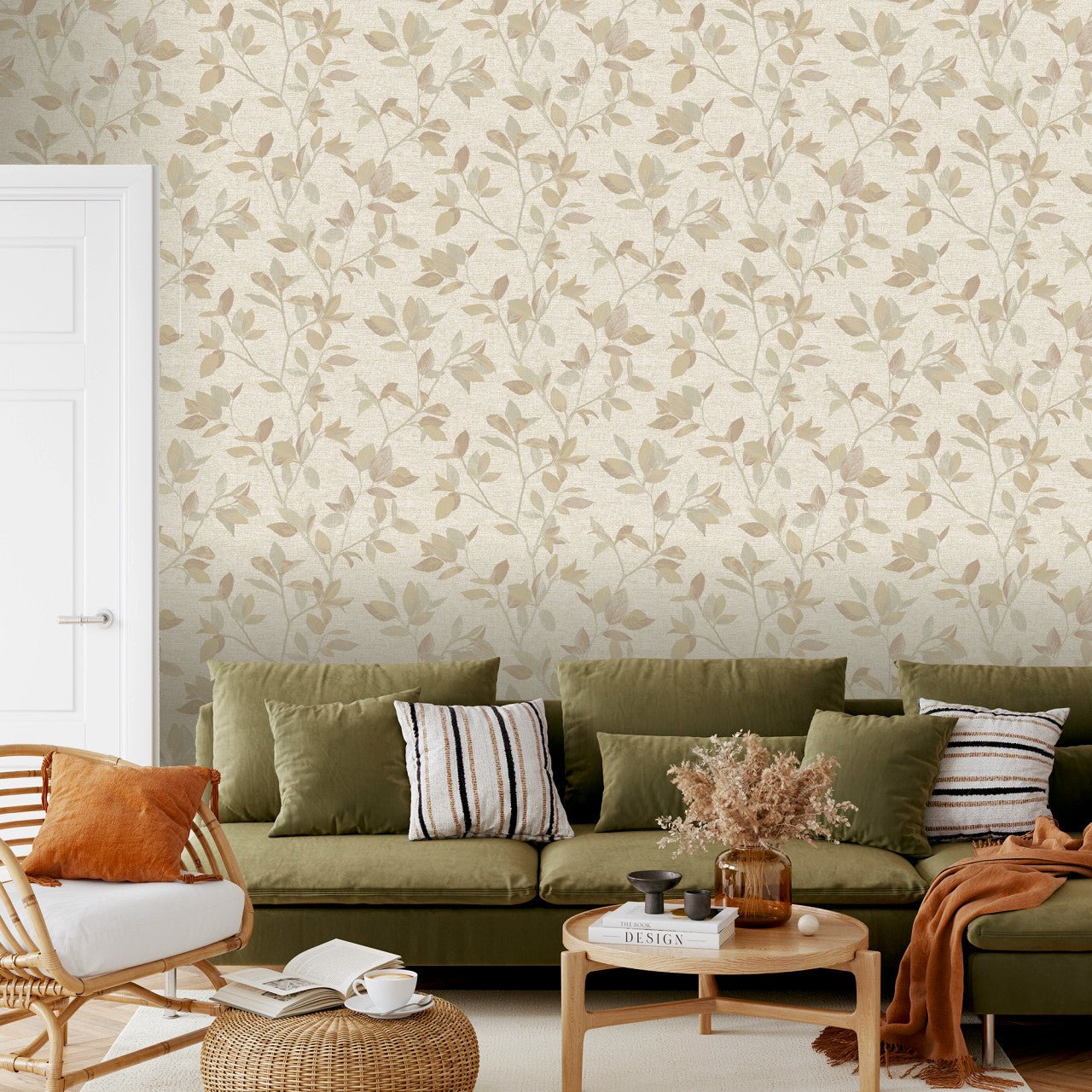 Silver Birch Elegant Homes Wallpaper - Rust - Rasch - 311426Wallpaper199