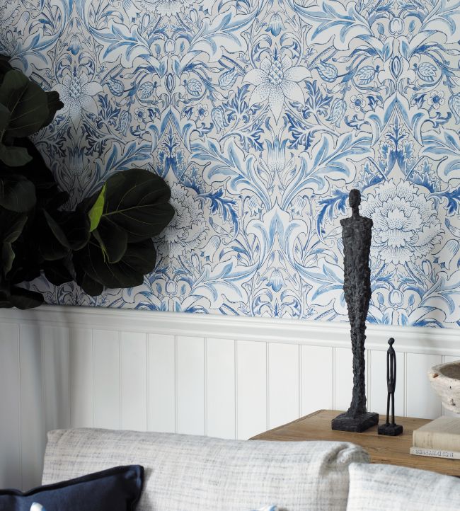 Simply Severn Wallpaper - Woad - 217075 - Morris & CoWallpaper199