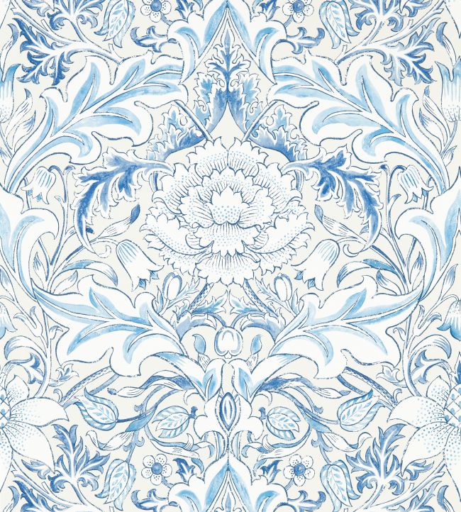 Simply Severn Wallpaper - Woad - 217075 - Morris & CoWallpaper199