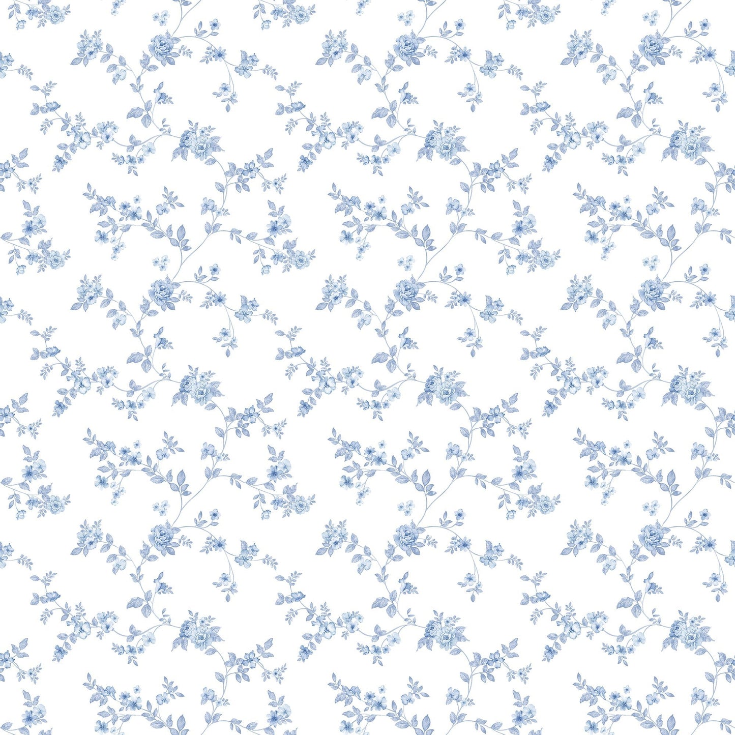Small Prints Delicate Floral Wallpaper - Blues - Galerie - G56647Wallpaper199